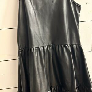 Flowers by Zoe Black Ruffled Bubble Mini Dress